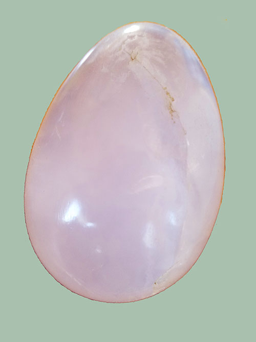 Rose quartz is a mineral in the quartz family.
